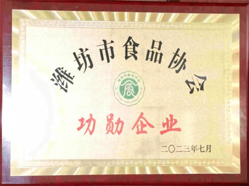 潍坊市食品协会功勋企业