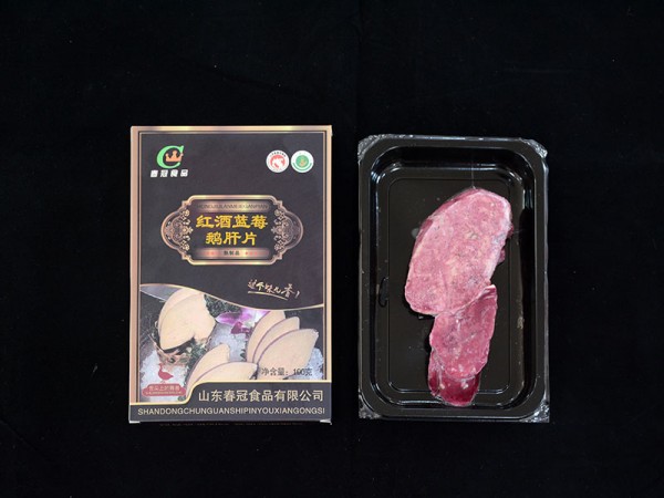 红酒蓝莓鹅肝片