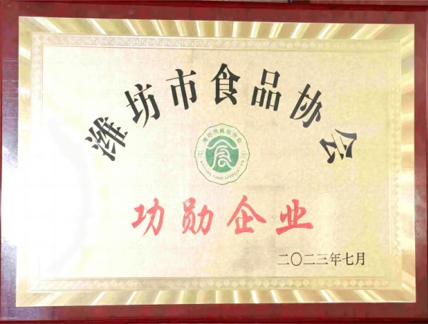 潍坊市食品协会功勋企业