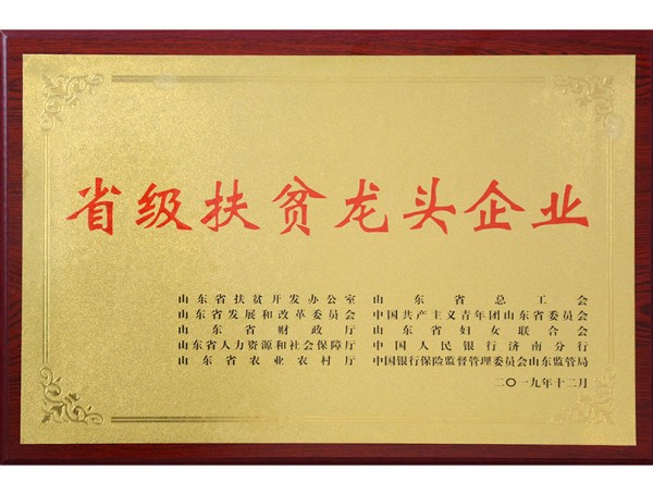 省级扶贫龙头企业